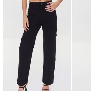 Cargo Straight-Leg Pants